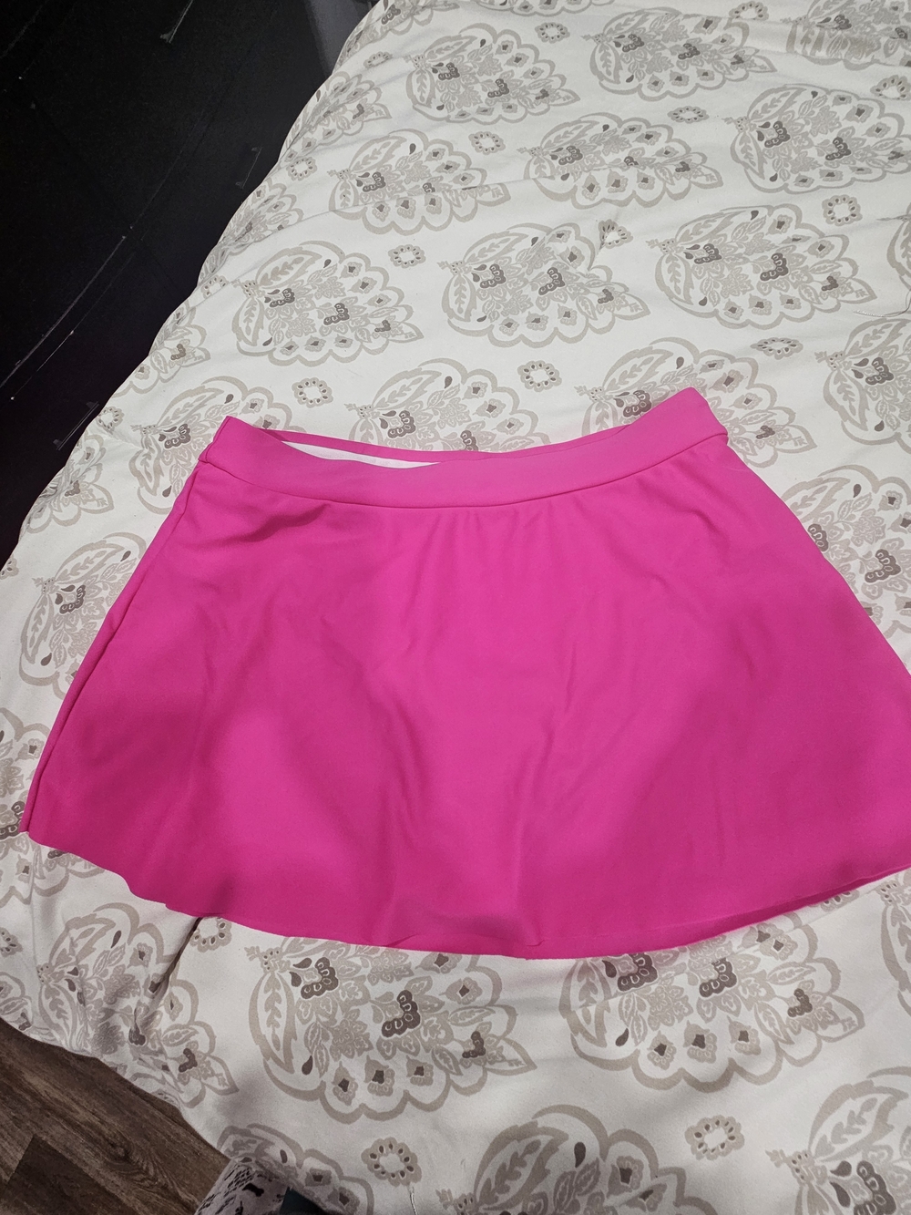 Bright Pink Women's Swim Skirt Bikini Bottom